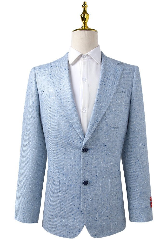 Blue Snow Sport Coat Slim Fit - Tomasso Black