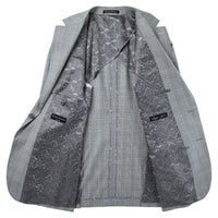 Thumbnail for Light Grey and Pink Check Sport Coat Slim Fit - Tomasso Black