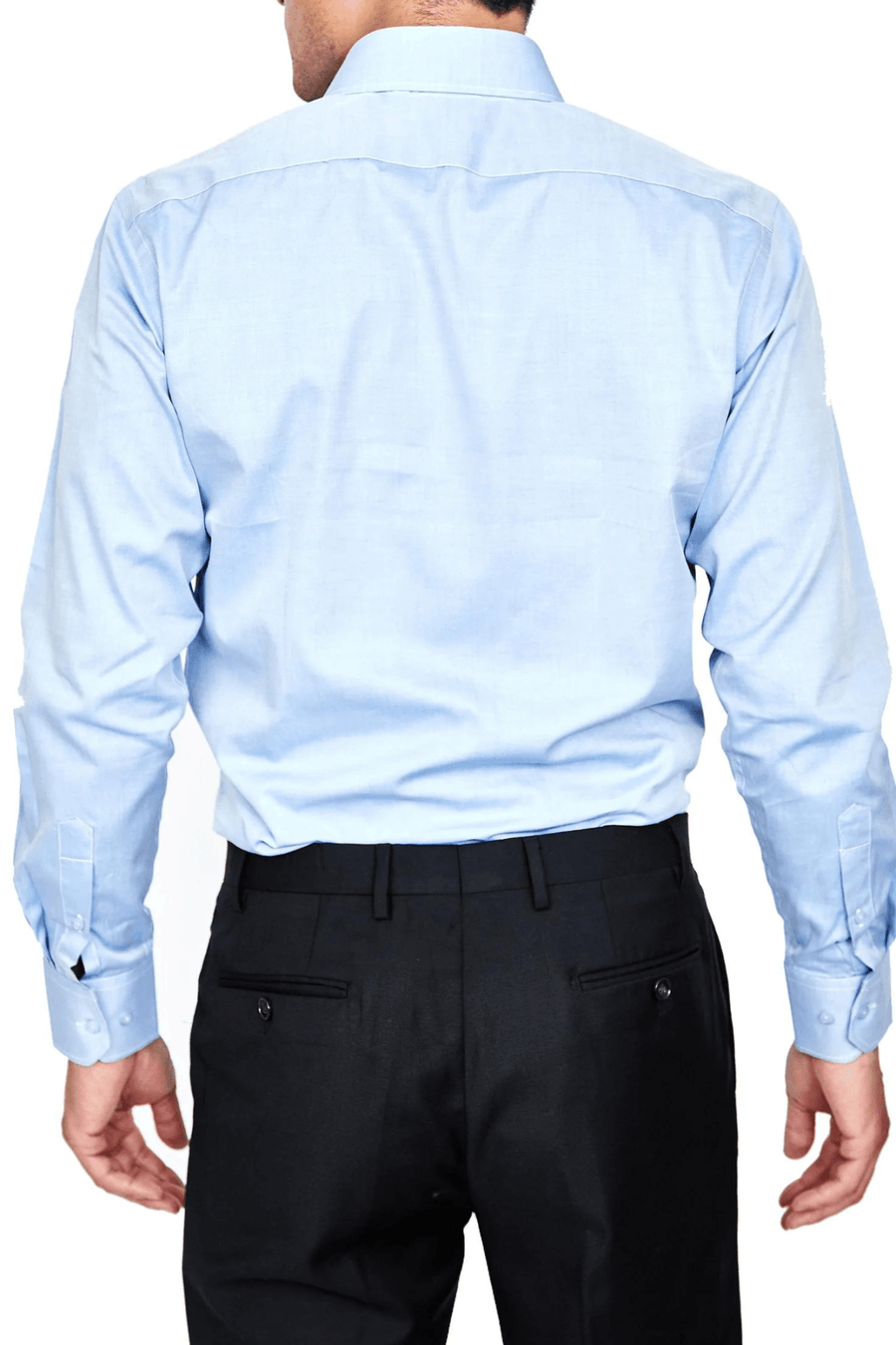 100% Cotton Blue Shirt - Tomasso Black