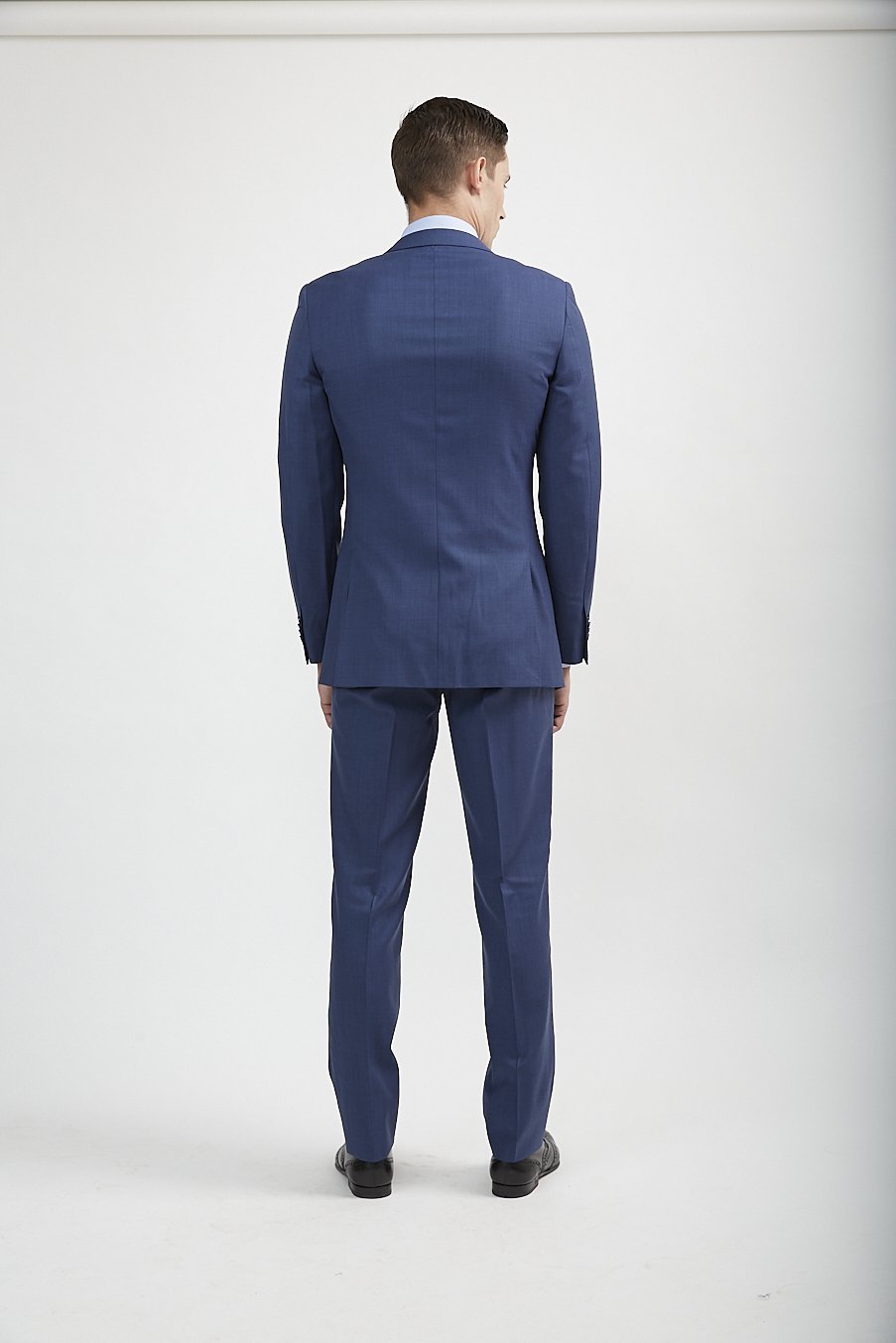 100% Merino Wool Royal Blue Pants – Tomasso Black