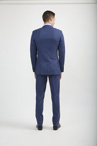 Thumbnail for 100% Merino Wool Royal Blue Pants - Tomasso Black