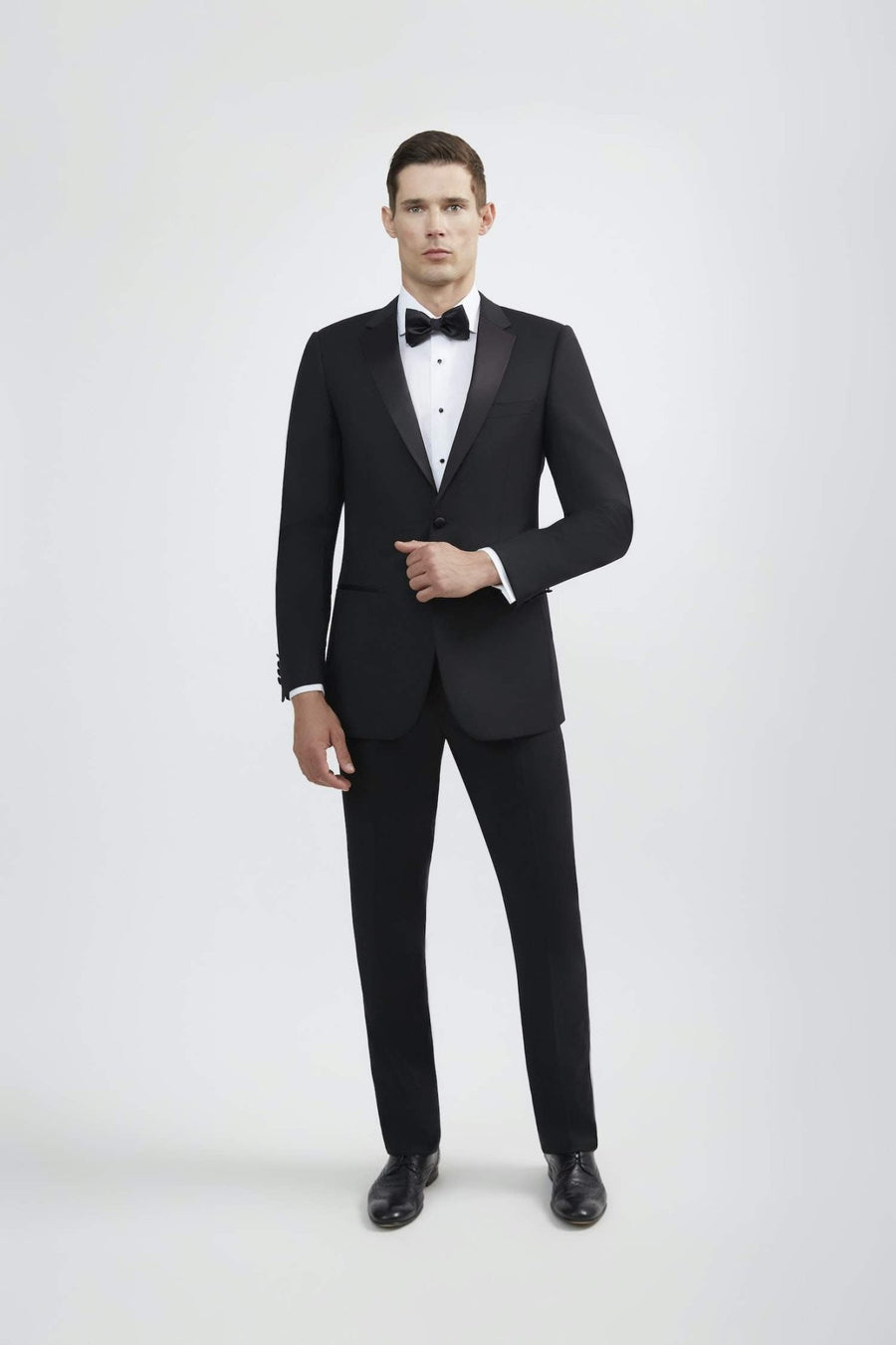 100% Wool Luxury Tuxedo Bundle - Tomasso Black
