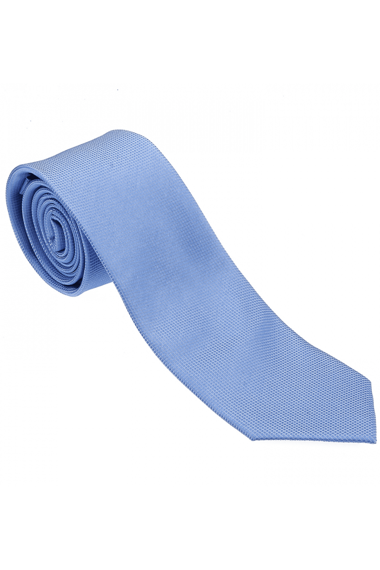 100% Woven Silk Blue Tie - Tomasso Black