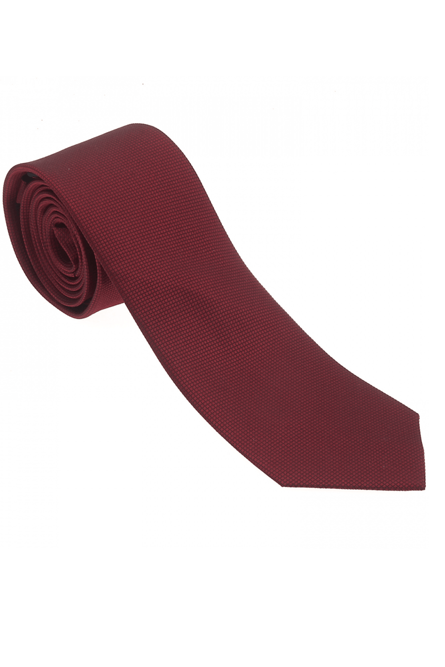 100% Woven Silk Burgundy Tie - Tomasso Black