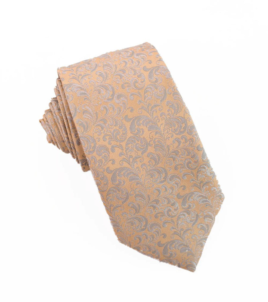 100% Woven Silk Gold Brush Pattern - Tomasso Black