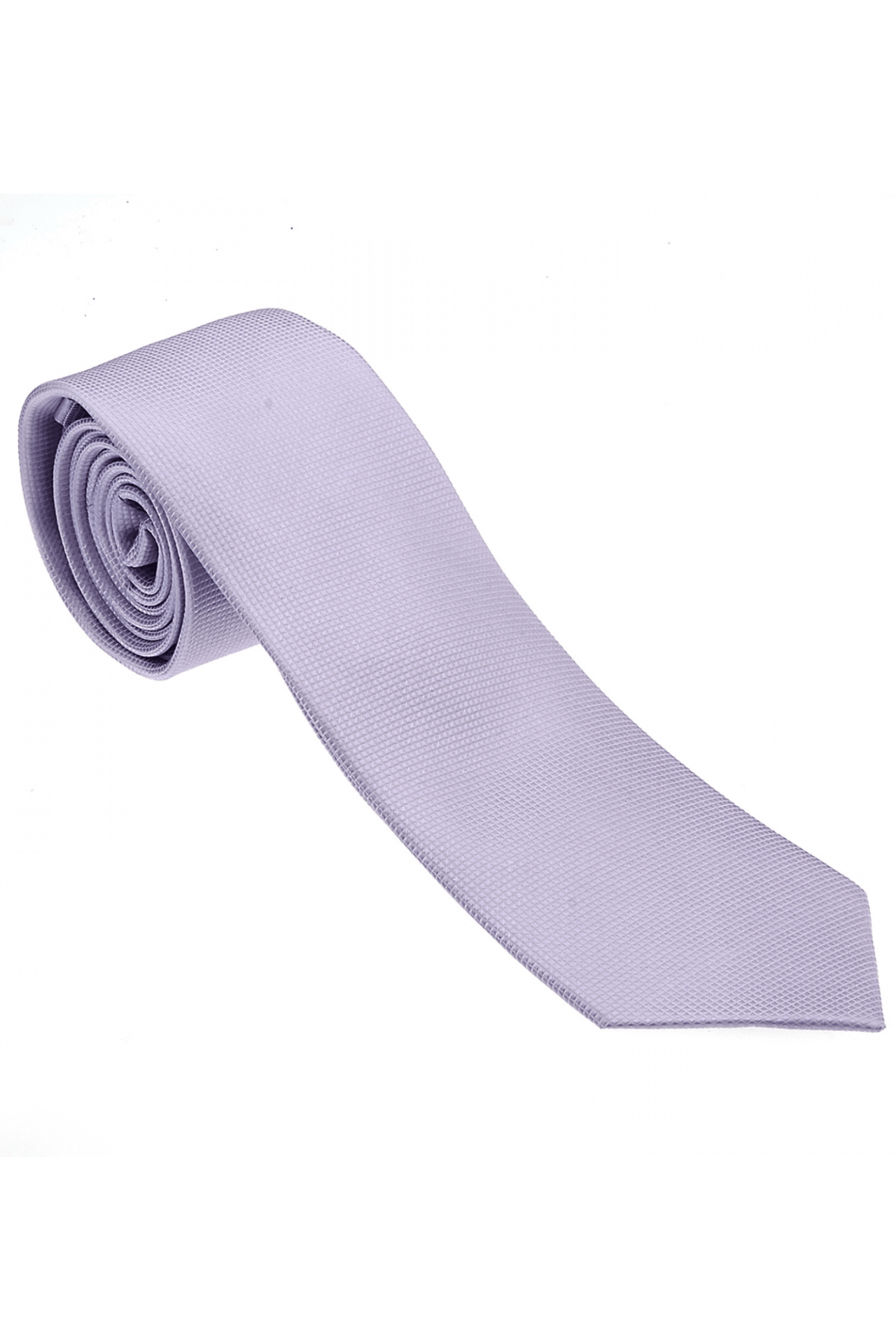 100% Woven Silk Lavender Tie - Tomasso Black