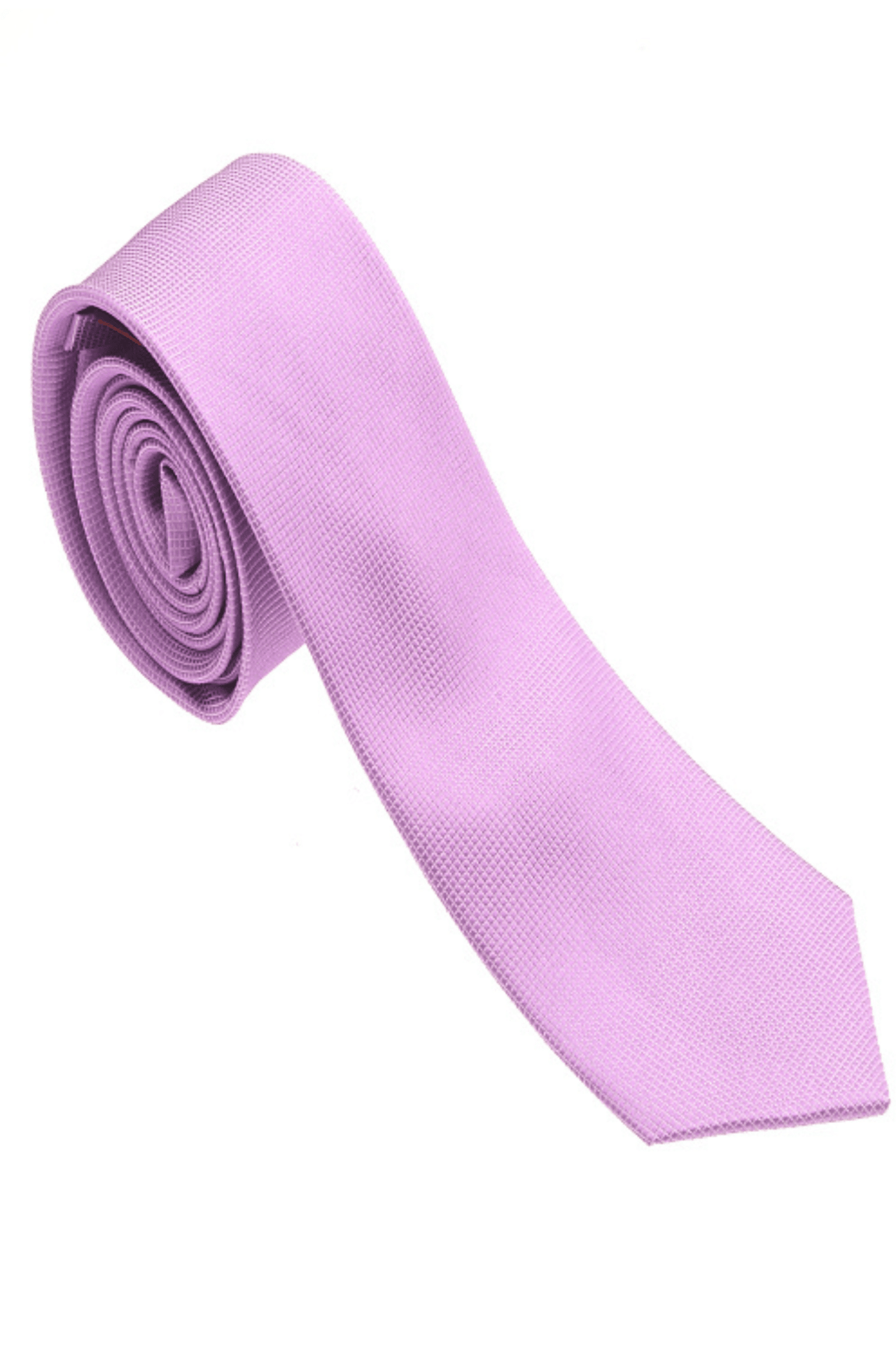 100% Woven Silk Pink Tie - Tomasso Black
