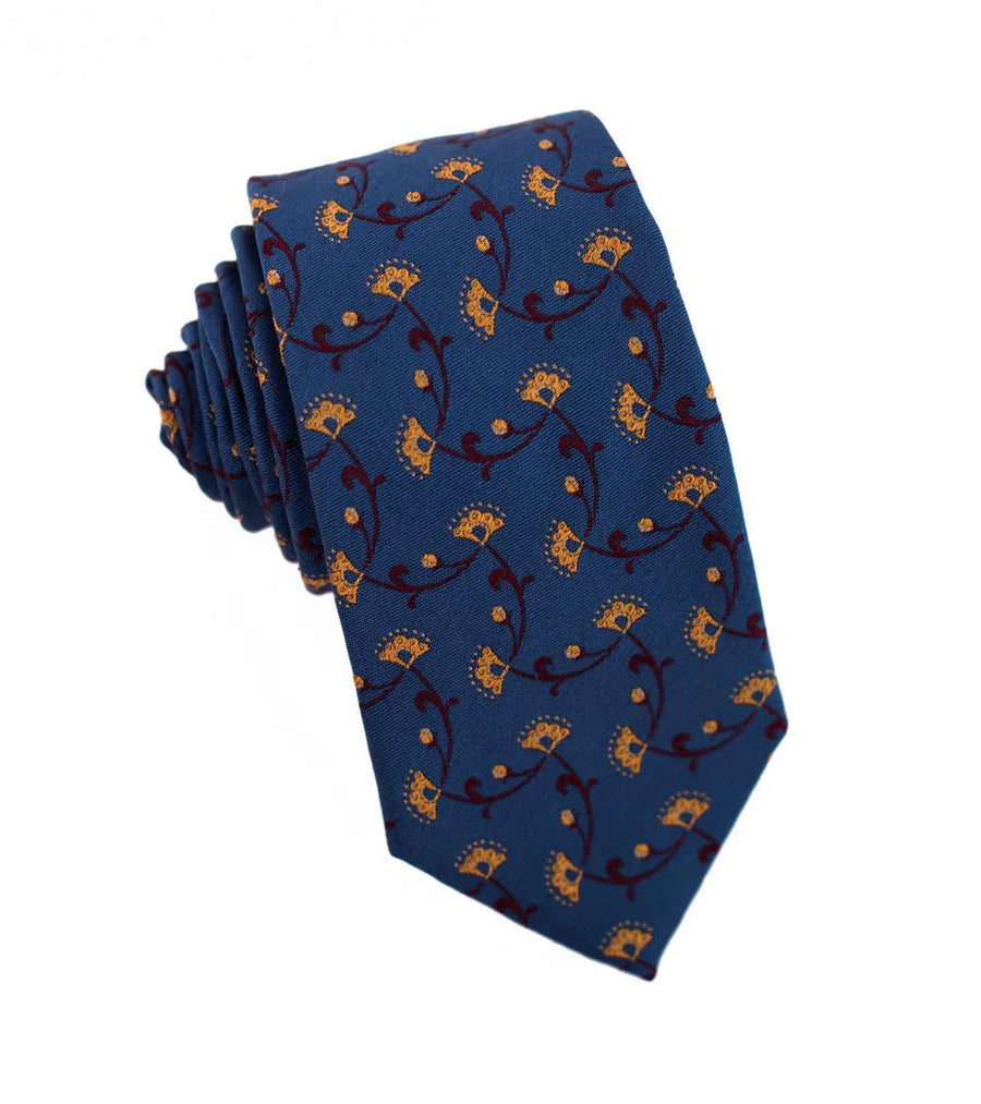 100% Woven Silk Tie Eyelash Pattern - Tomasso Black