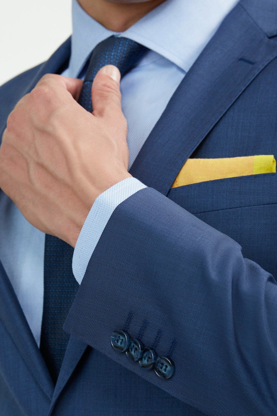 Curated Tie With Pocket Square - Tomasso Black