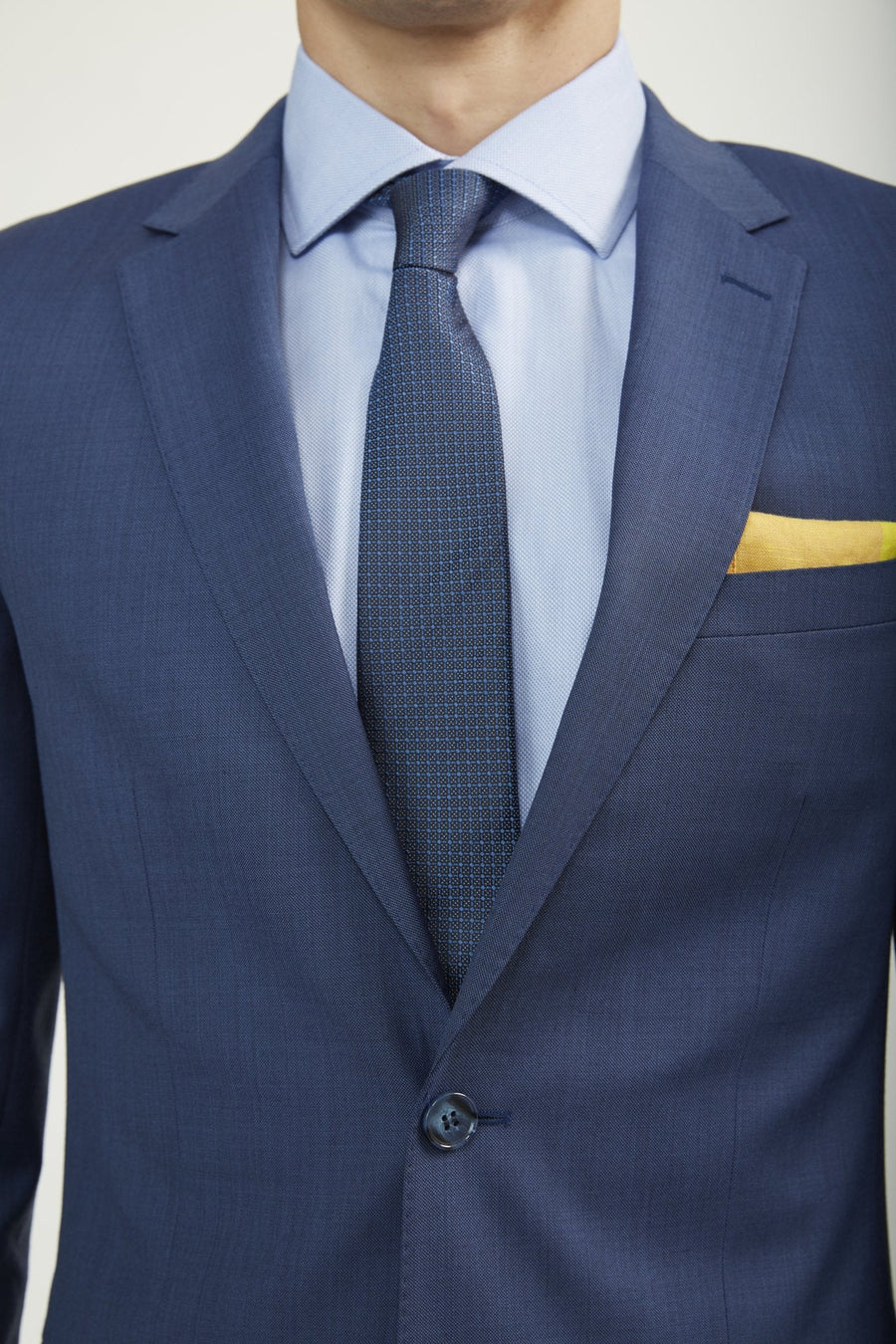 Italian Cut Men's Royal Blue Jacket - Tomasso Black