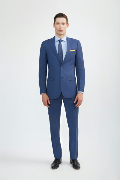 3pc Tailored Fit Flat Front Pants Shawl Lapel Tuxedo | Tux-sh | Royal -  Franky Fashion