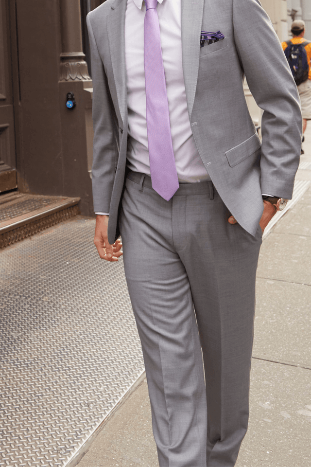 Lite Grey Dress Pant Made from 100% Merino Wool