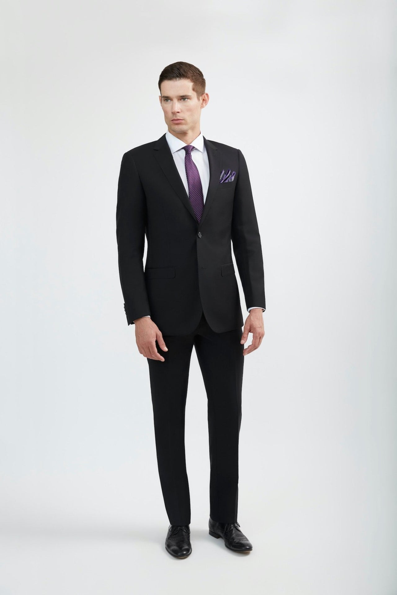 Luxurious Italian Cut Black Suit | Shop for Stylish Black Wool Suit Online - Tomasso Black Luxurious Italian Cut Black Suit | Shop for Stylish Black Wool Suit Online - Tomasso Black