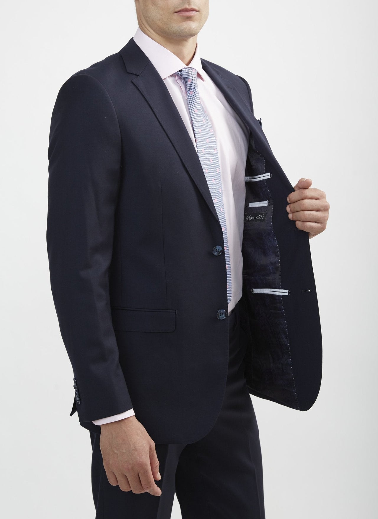 Italian cut style 100% woolen double breasted 2-piece suit – Uomo Attire