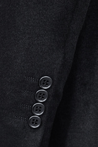 Thumbnail for Luxury Overcoat Wool and Cashmere - Black - Tomasso Black