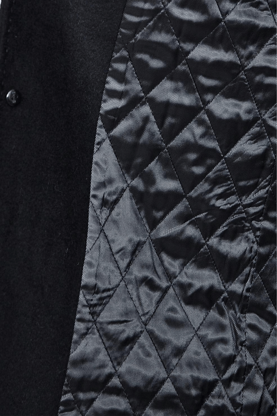 Luxury Overcoat Wool and Cashmere - Black - Tomasso Black