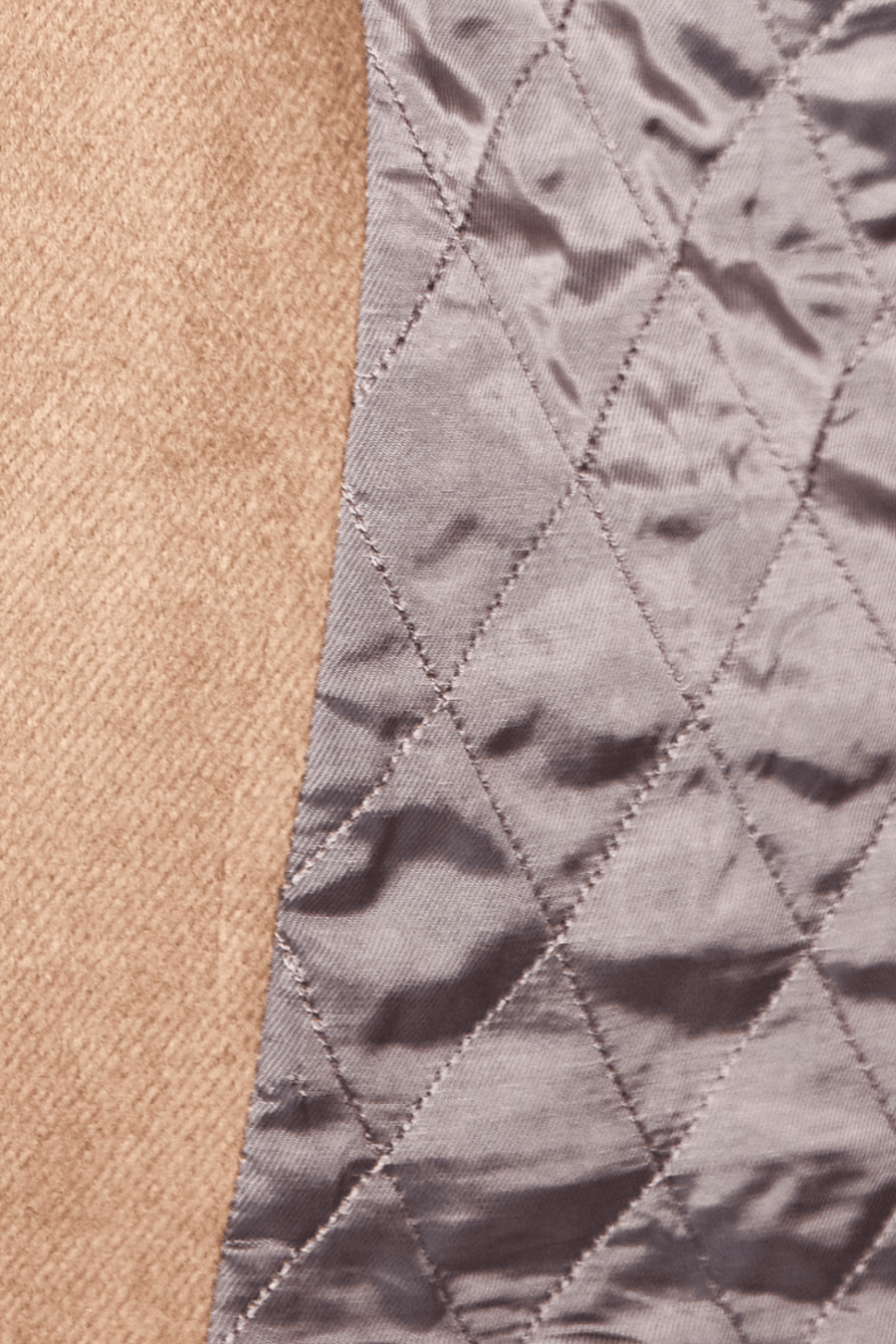 Luxury Overcoat Wool and Cashmere - Camel - Tomasso Black