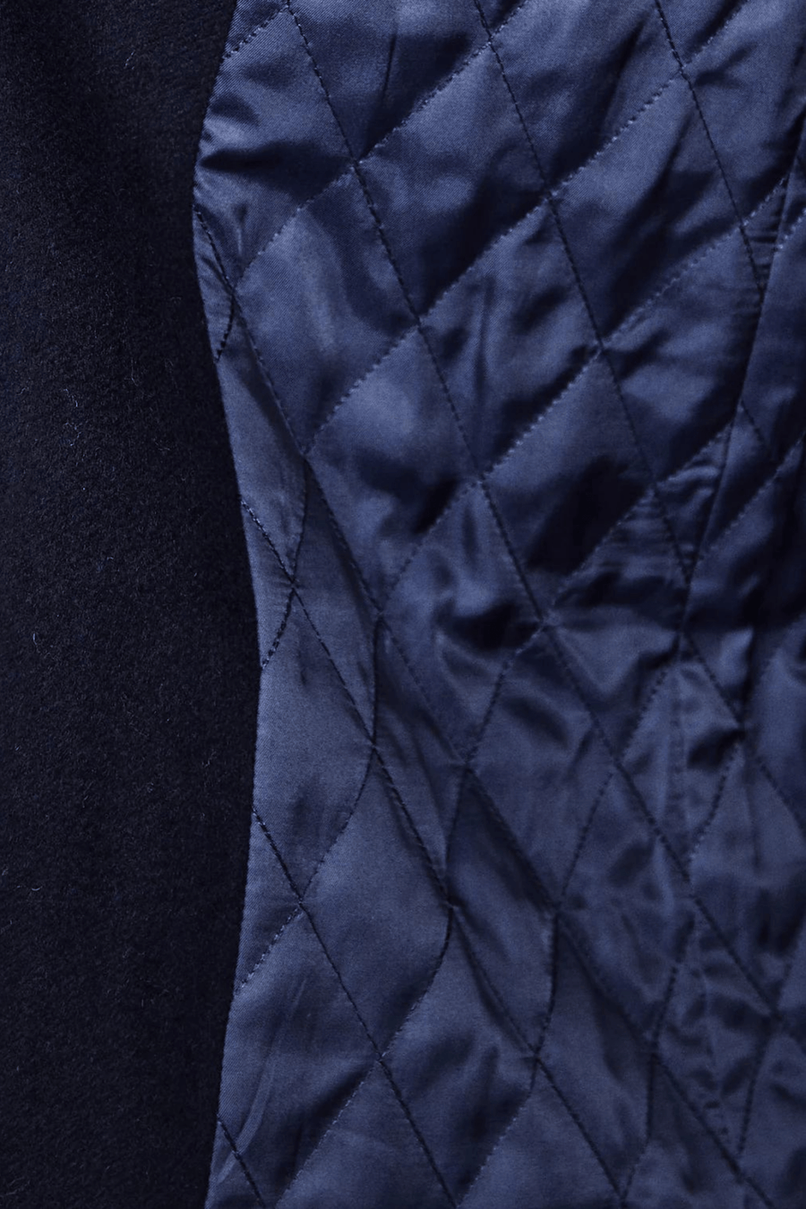 Luxury Overcoat Wool and Cashmere - Navy - Tomasso Black