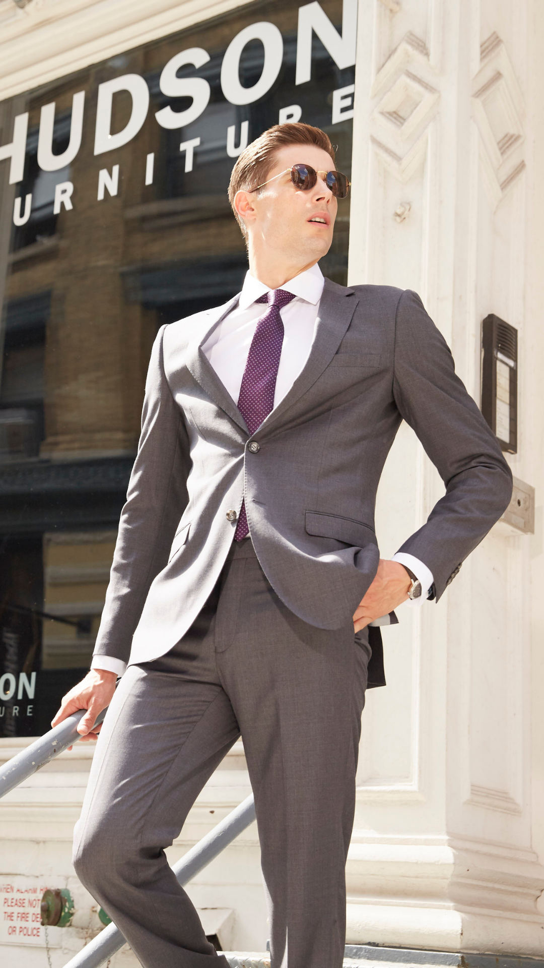 Luxurious Wool Medium Grey Suit Pants