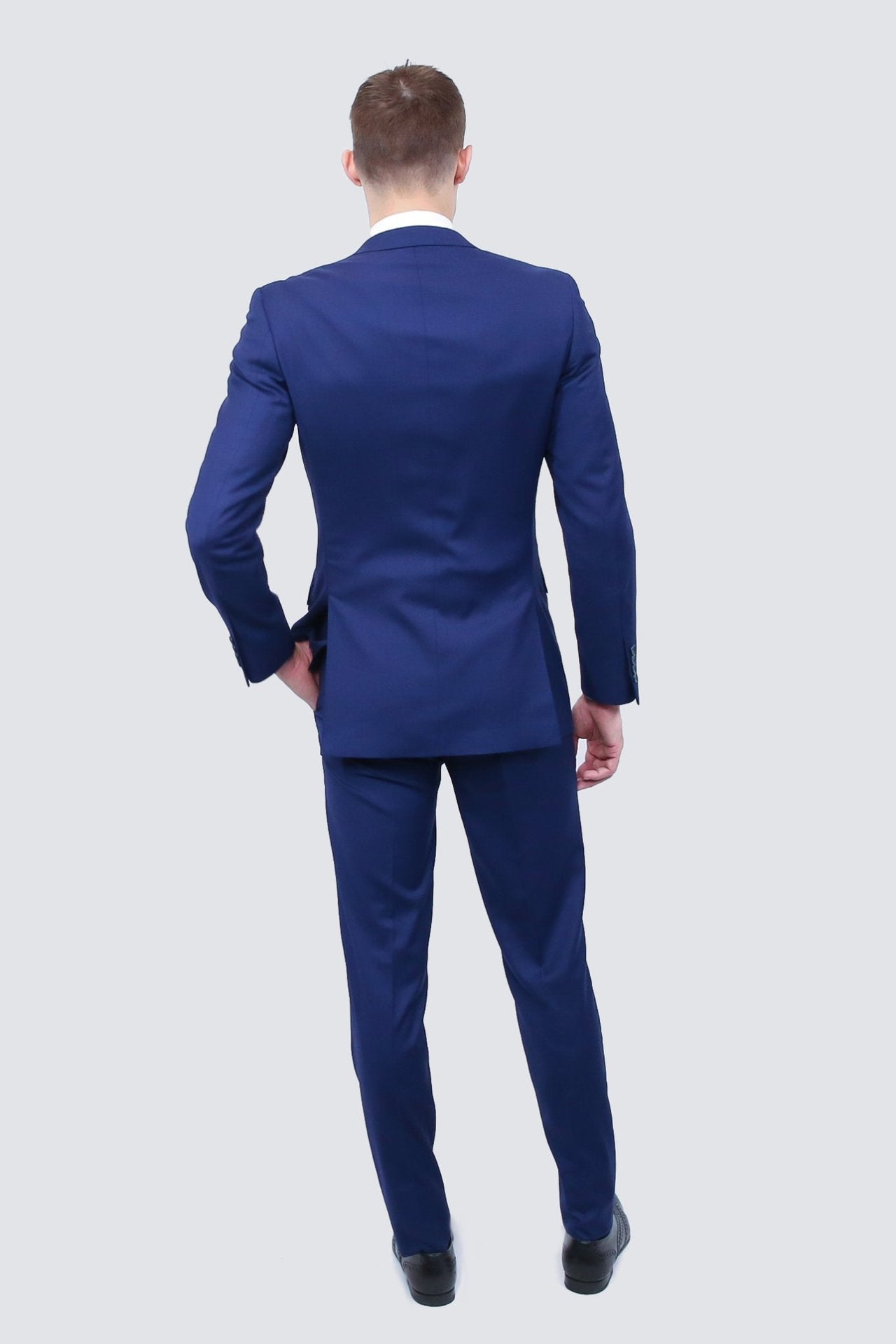 Tailor's Stretch Azzure Blue Suit | Slim or Modern Fit Tomasso Black Tailor's Stretch Azzure Blue Suit | Slim or Modern Fit Tomasso Black