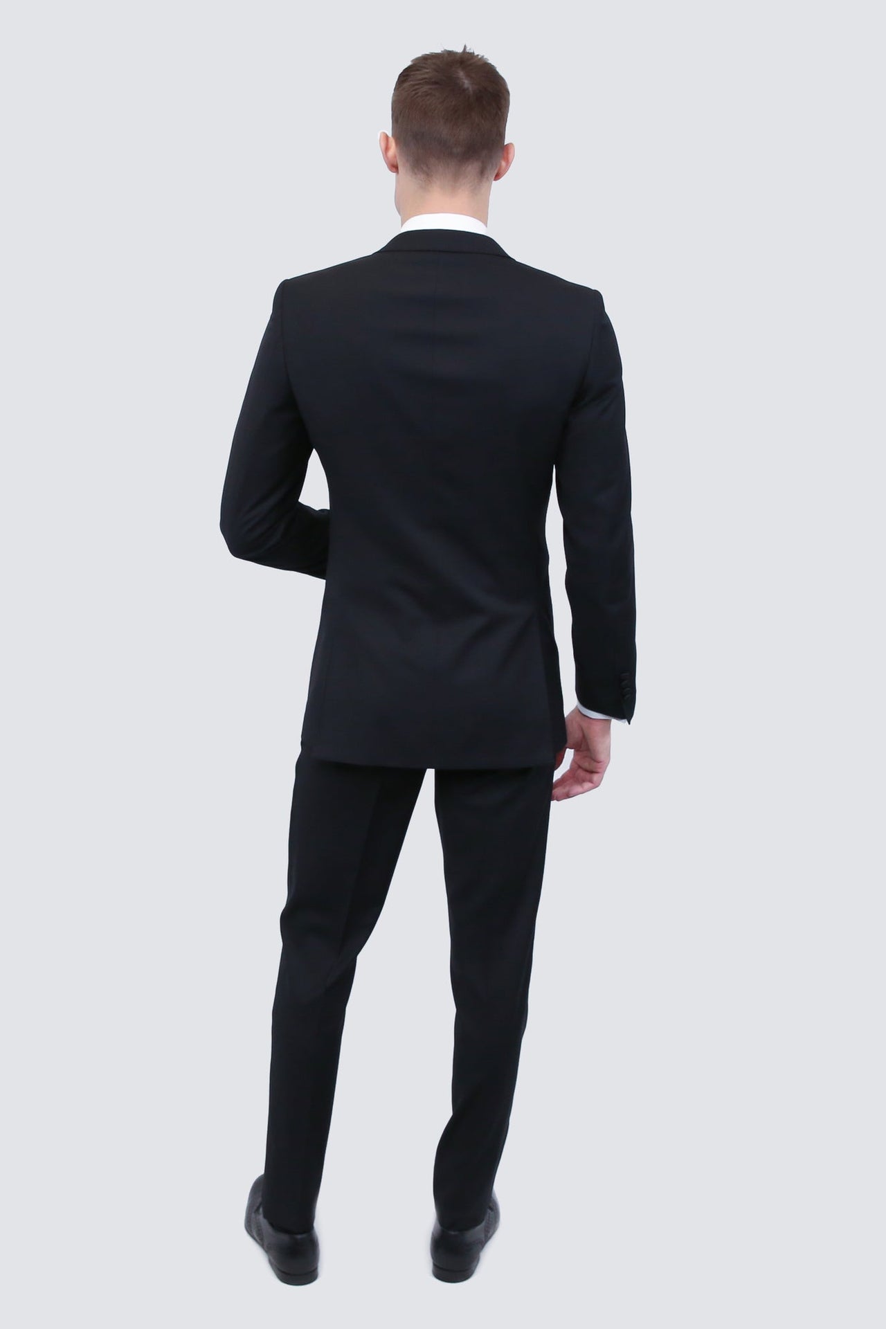 Tailor's Stretch Blend Black Tuxedo | Modern or Slim Fit - Tomasso Black