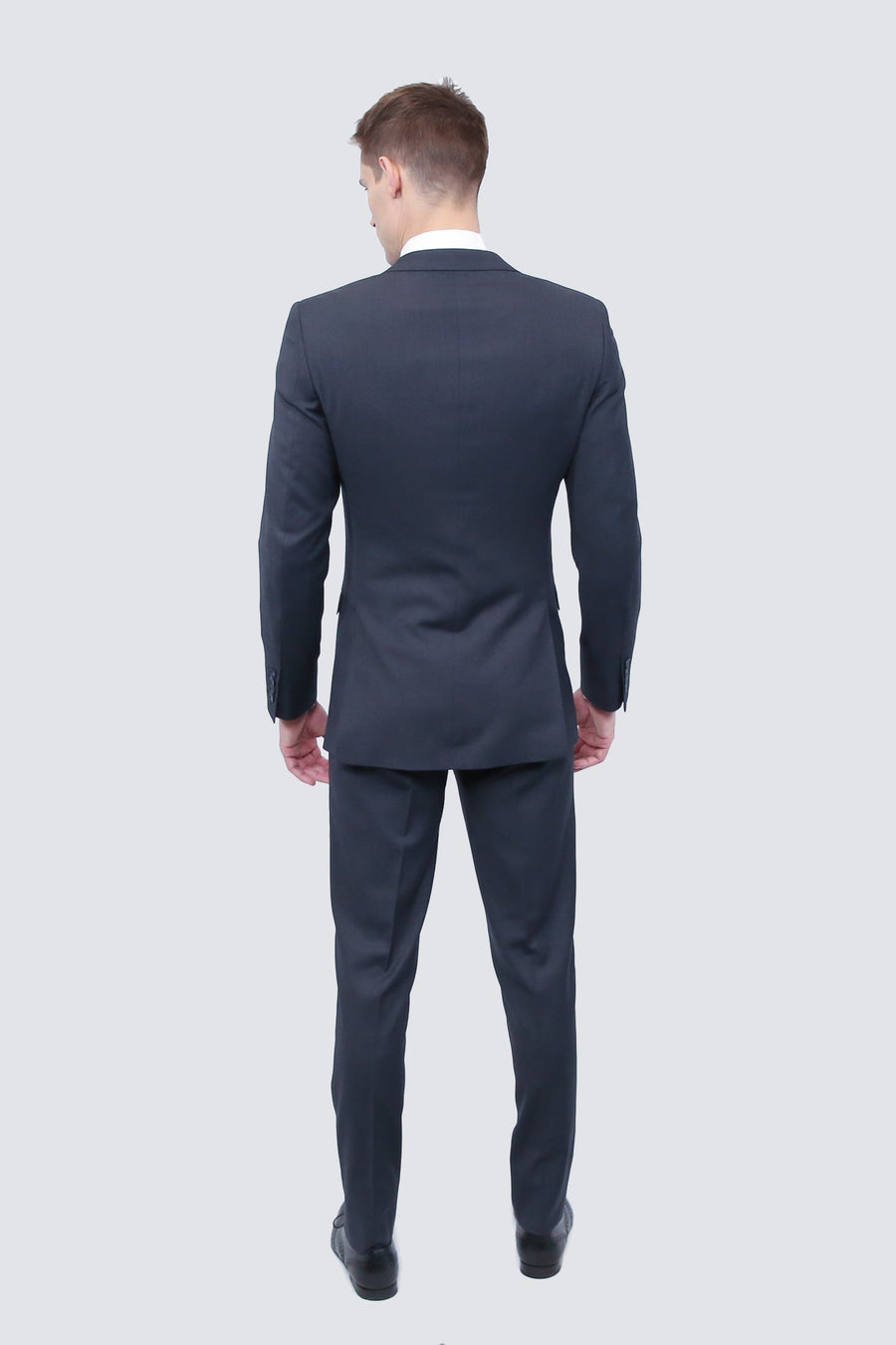 Tailor's Stretch Blend Suit | Charcoal Grey Modern or Slim Fit - Tomasso Black
