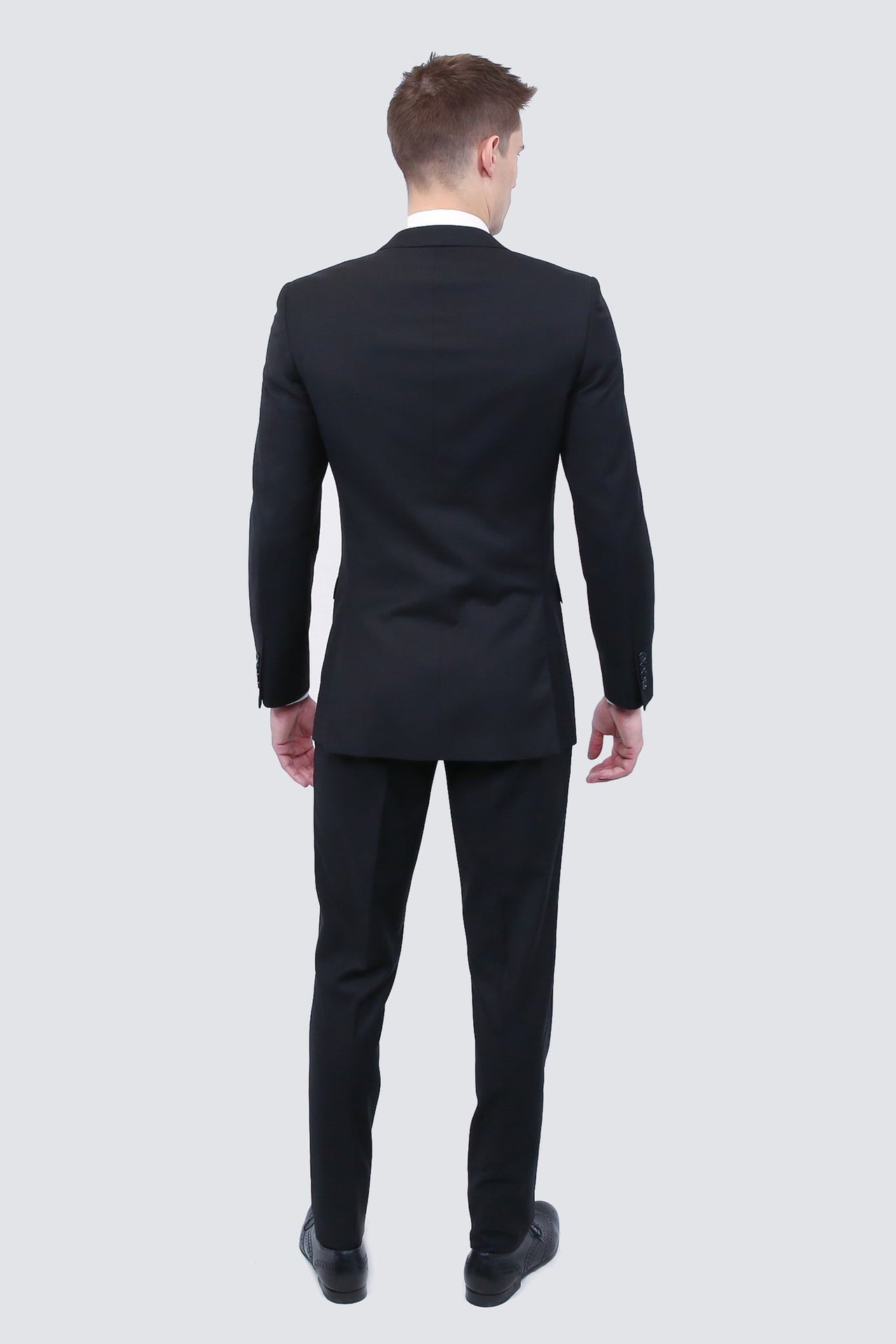 Tailor's Stretch Blend Suit | Classic Black Modern or Slim Fit - Tomasso Black