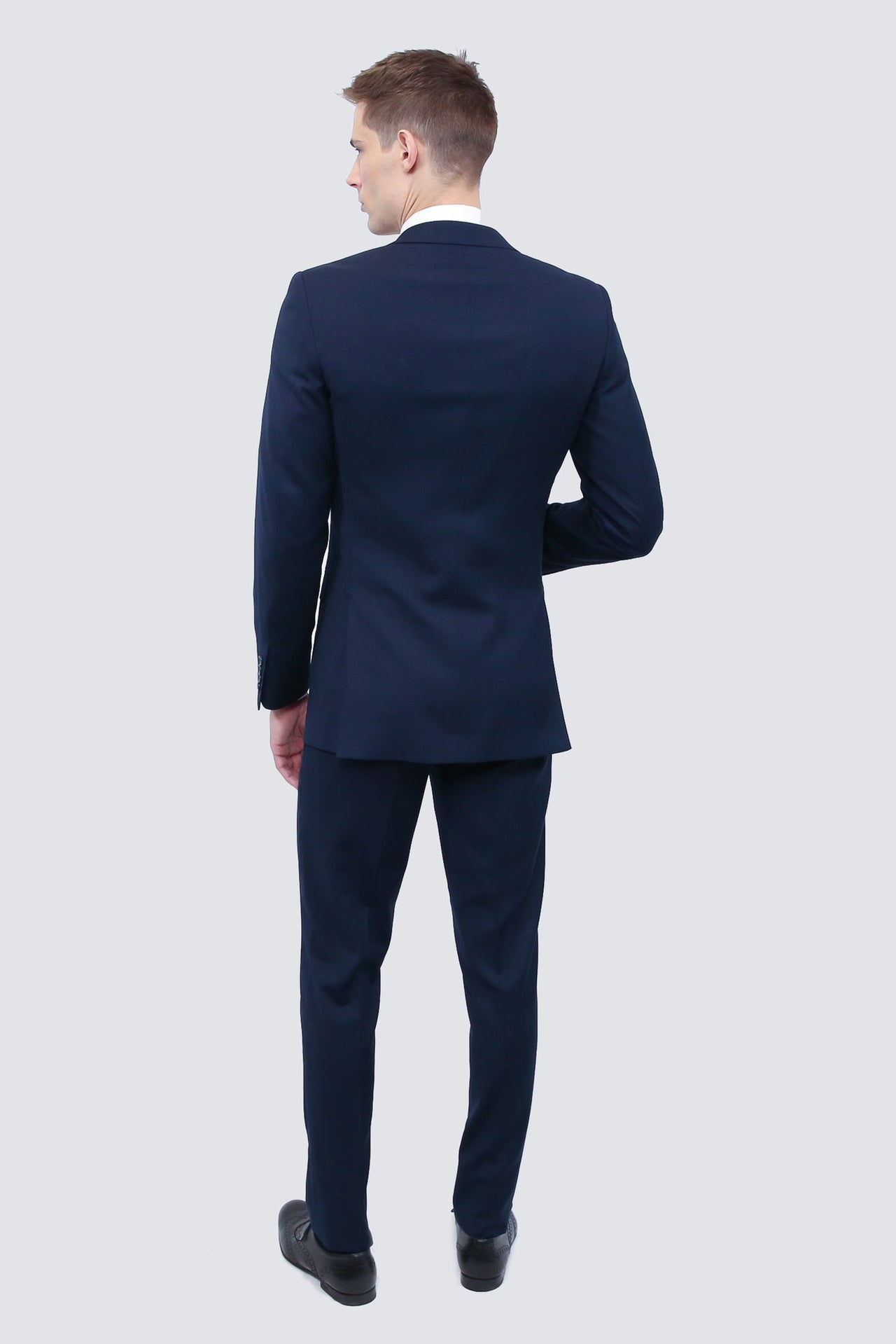 Tailor's Stretch Blend Suit, Navy Blue