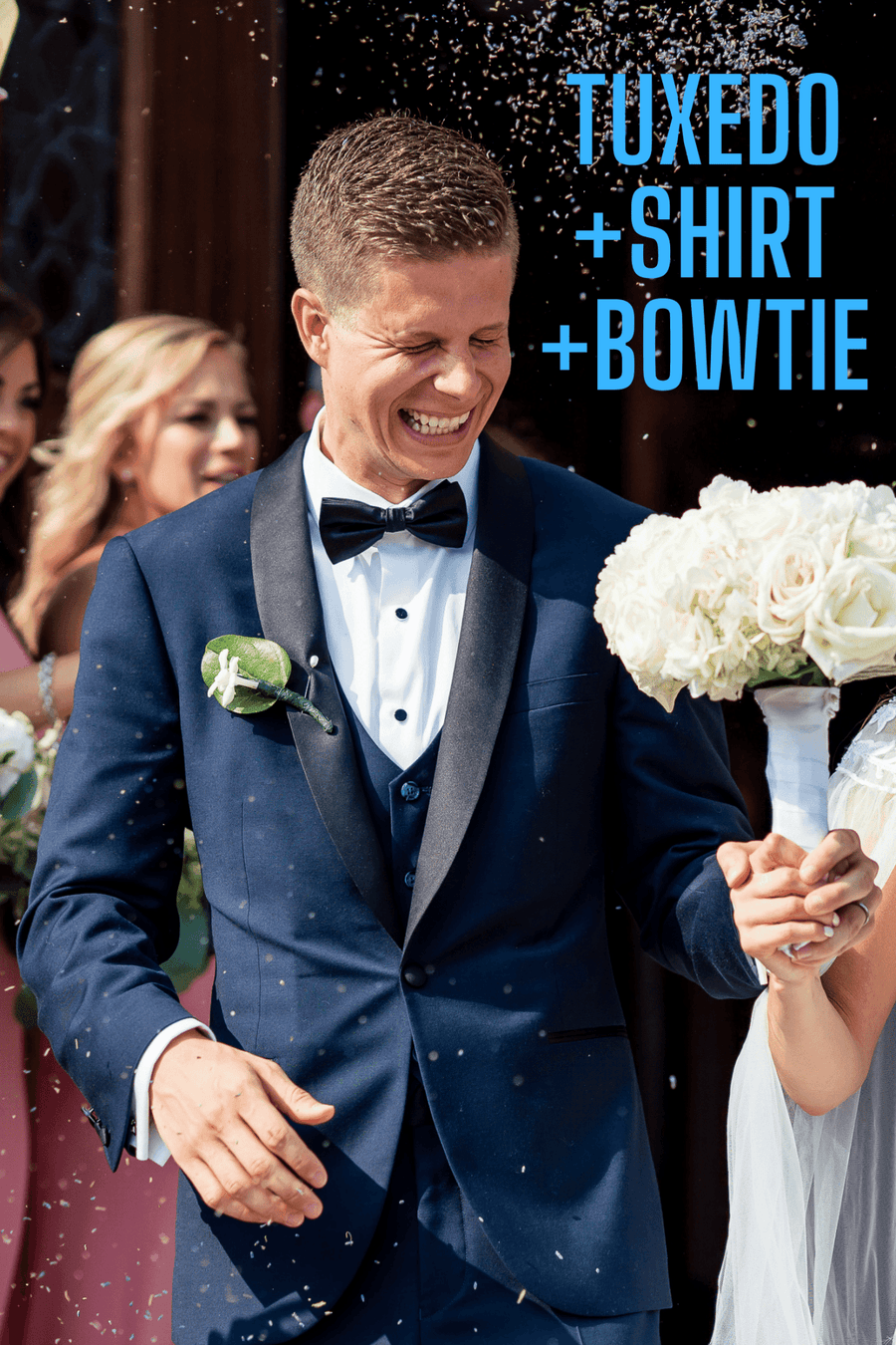 Tailor's Stretch Navy Tuxedo Bundle - Tomasso Black